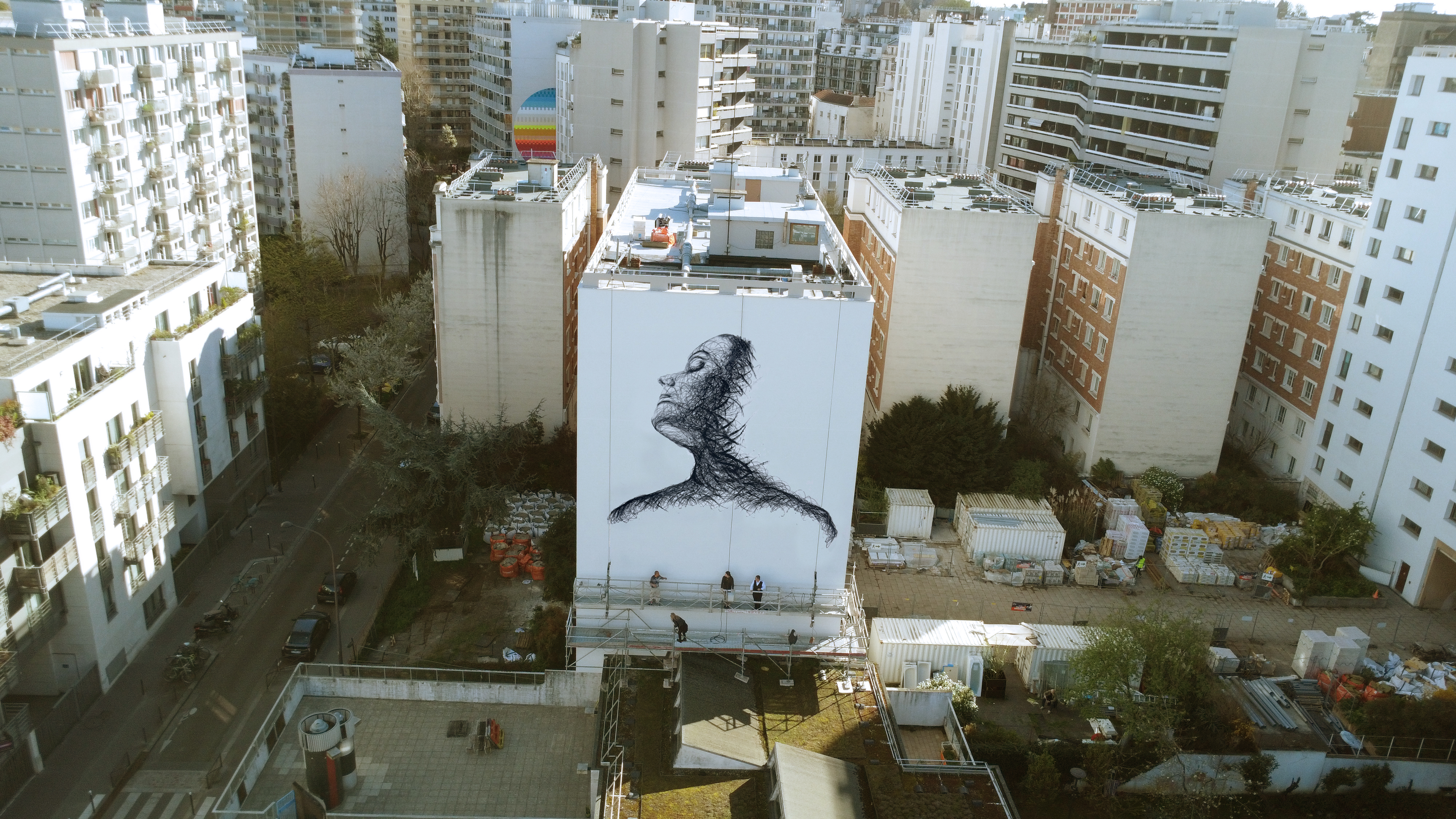 Icarus mural - Paris 13